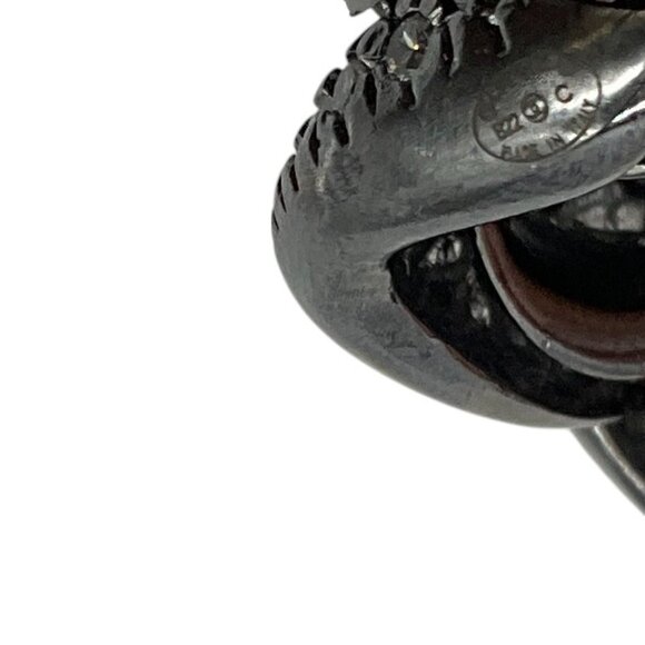 Chanel 2022 Ruthenium Crystal Embellished Interlocking CC Logo Clip On Drop Earr - Picture 8 of 9